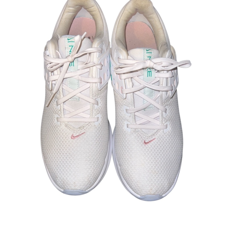 Nike Women's White and Pink Sneakers